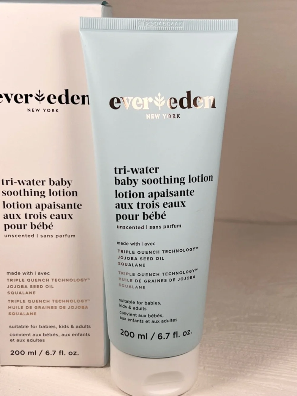 Evereden Tri-Water Fragrance Free Baby Lotion